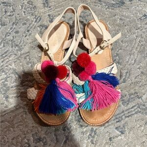 Kate Spade Sandals with Multicolor Tassels